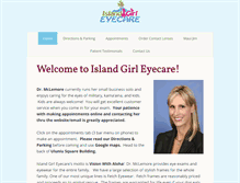 Tablet Screenshot of islandgirleyecare.com